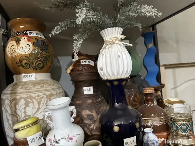 Colectie Decoratiuni Vintage Diverse; Piese de decor din metal lemn ceramica