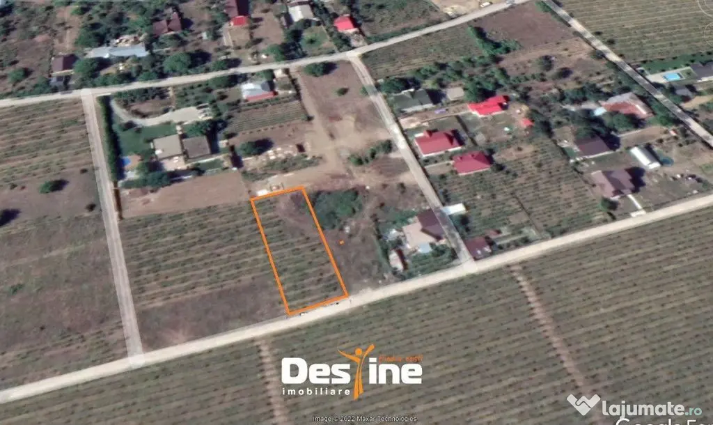Bârnova - Teren Intravilan 974 Mp, utilitati, drum betonat