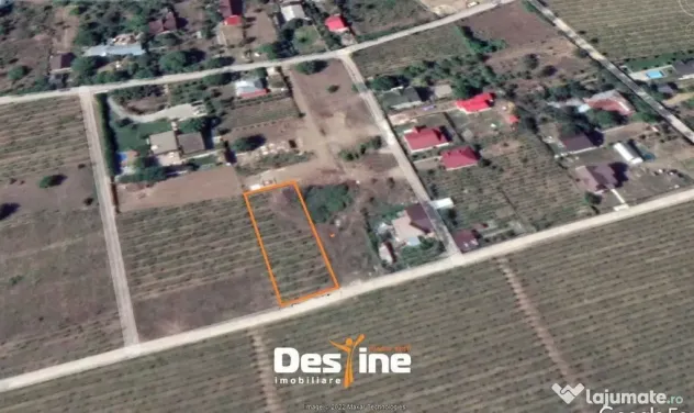 Bârnova - Teren Intravilan 974 Mp, utilitati, drum betonat