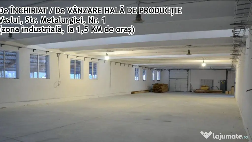 Hala productie, zona Industriala, Vaslui