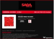Vand 2 sau 3 bilete la Saga Festival - acces general 3 zile 