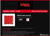 Vand 2 sau 3 bilete la Saga Festival - acces general 3 zile 