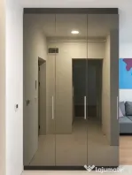 Dulap hol pe comandă, oglindă fumurie, spate PAL – 150 cm