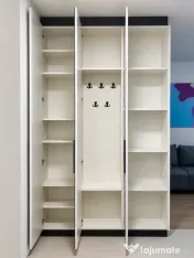 Dulap hol pe comandă, oglindă fumurie, spate PAL – 150 cm