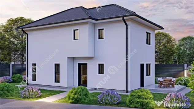 Casa individuala la cheie 4 camere decomandate si 340 mp ter
