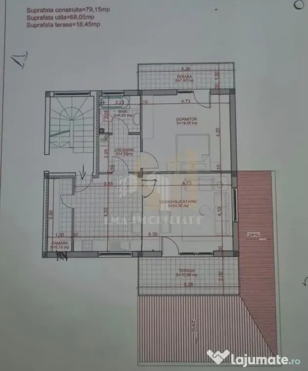 Apartament 3 camere Uranus Sanpetru Brasov