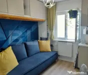 Garsoniera renovata, vedere panoramică spre stadion / aface 