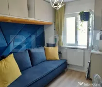 Garsoniera renovata, vedere panoramică spre stadion / aface