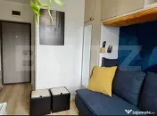 Garsoniera renovata, vedere panoramică spre stadion / aface 