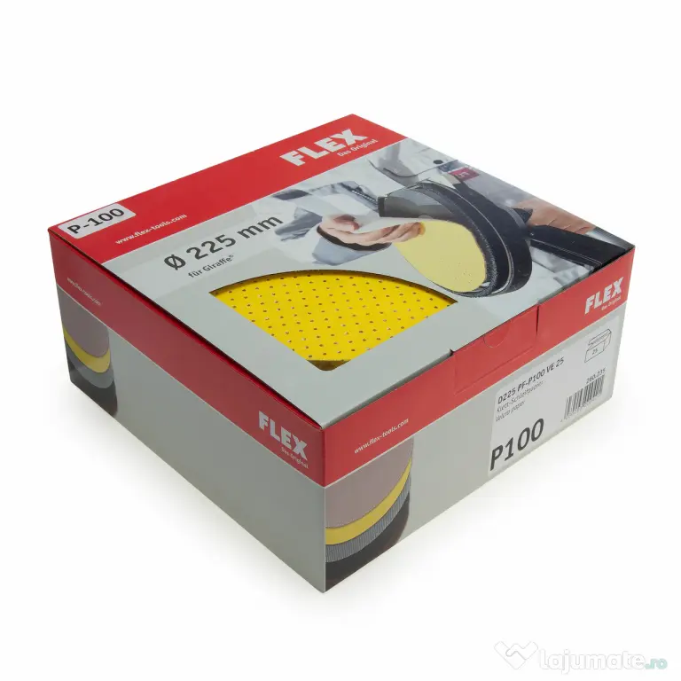 FLEX D225 PF-P100 P120 Velcro hartie foi panze discuri abrazive slefuit pereti