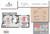 Prelungirea Ghencea | 2 camere | 62.59 mp | Etaj 3 | Fina... 