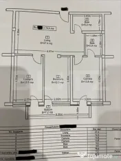 Apartament 3 camere lux, 76 mp, 2 băi, terasă și parcare 