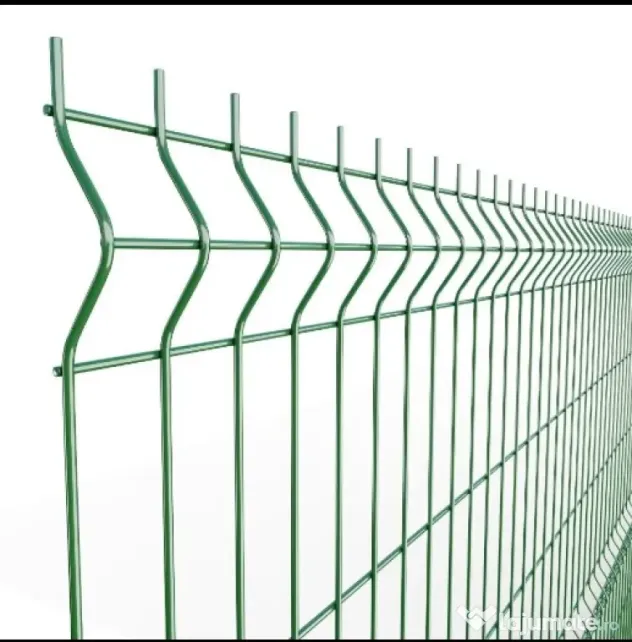 Vând panouri gard bordurate zincate și plastifiate – verde RAL 6005 – 4,2 mm