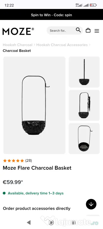 Vând aceste două accesori narghilea lux
