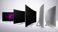 TV Samsung QLED 4K Curved Q8C, 138 cm, display spart, pentru piese