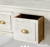 Consola Alba din Lemn de Mango 