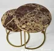 Set de 2 Masute din Marmura 