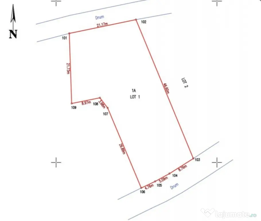 Teren 1057 mp, Intravilan, Comsesti, Tureni - Tureni (Cluj)