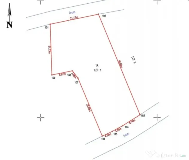 Teren 1057 mp, Intravilan, Comsesti, Tureni - Tureni (Cluj)