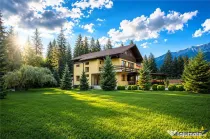 FILM!Resedinta cu farmec montan, domeniu de 1.700 mp,cadru s