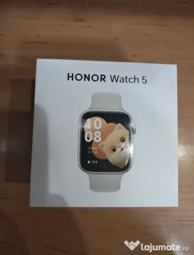 Smartwatch Honor Watch 5 Gold nou, la cutie, desfăcută doar pentr