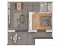 Apartament 2 camere, 48mp, 18mp terasa, ansamblu NZEB, zona