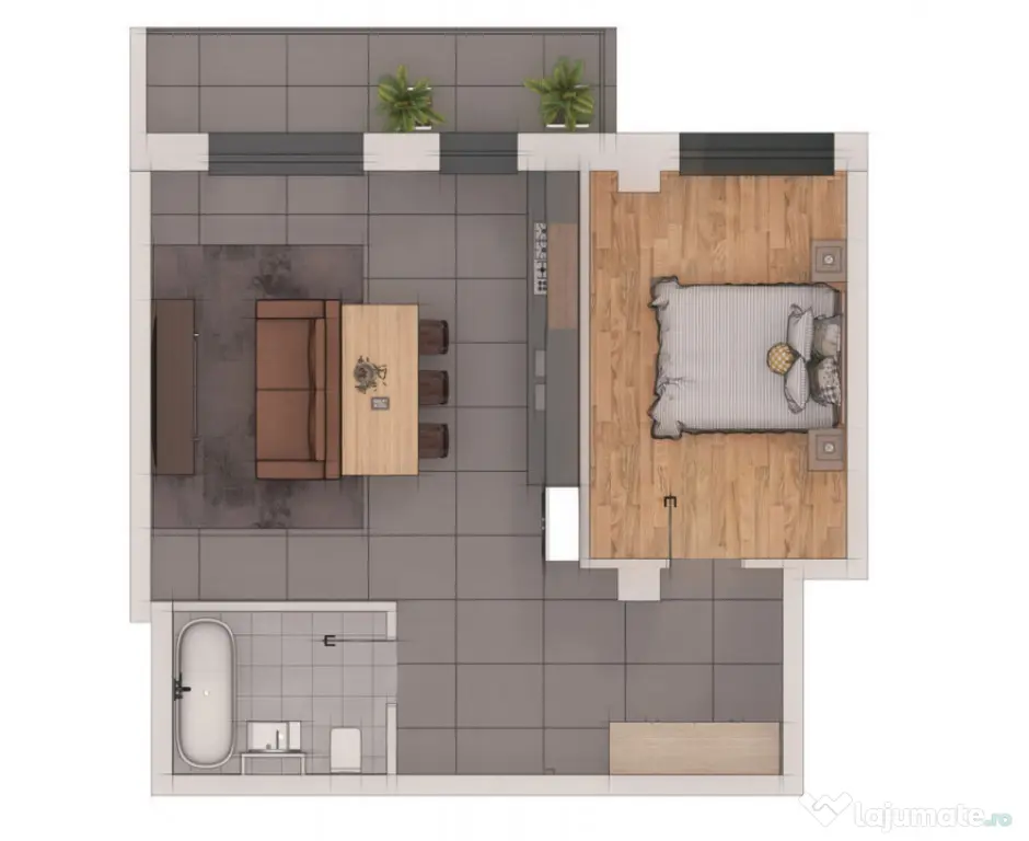 Apartament 2 camere, 53,12mp, ansamblu NZEB, zona Terra - Floresti (Cluj)