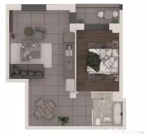Apartament 2 camere, 55,34mp ansamblu NZEB, Terra