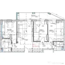 Apartament 3 CAM, SU 84.08 MP, 1 BALCON in zona Marasti