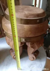 Taburet sau scaun tip butoias cu picioare sculptate "labe de leu" 40 cm. 