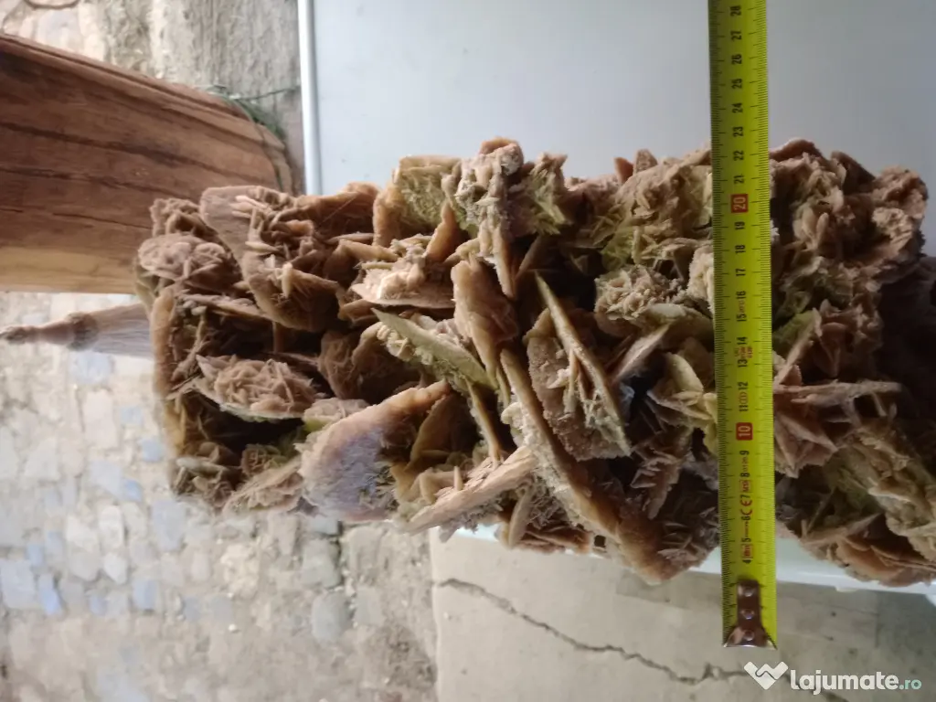 Trandafirul roza desertului cristale de ghips si nisip 55 cm.