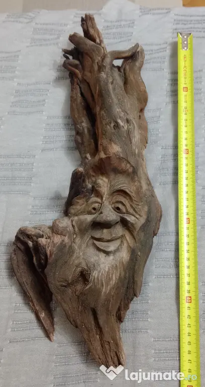 Sculptura naiva in lemn driftwood 50 cm. lungime