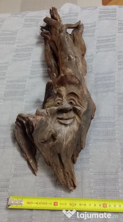 Sculptura naiva in lemn driftwood 50 cm. lungime