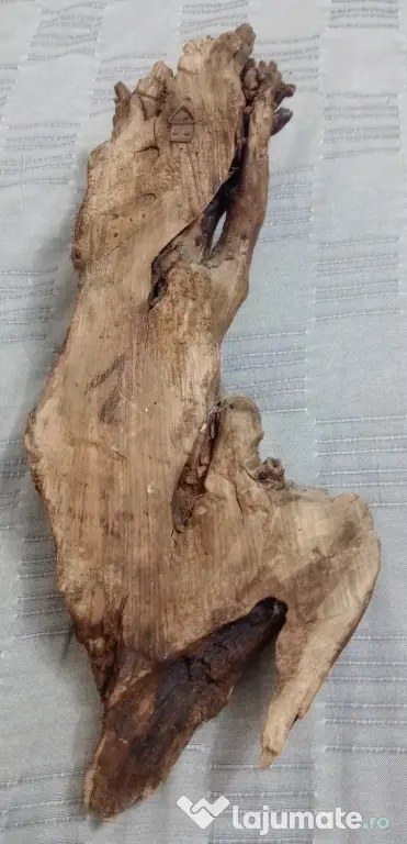 Sculptura naiva in lemn driftwood 50 cm. lungime
