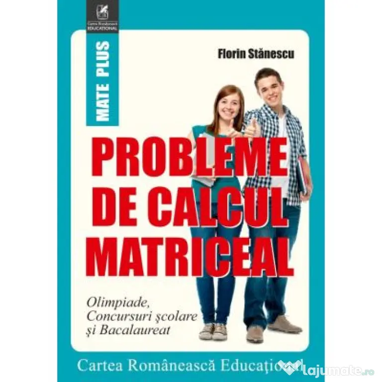 Probleme de calcul matriceal. Olimpiade. Concursuri scolare. Bacalaureat - Florin Stanescu
