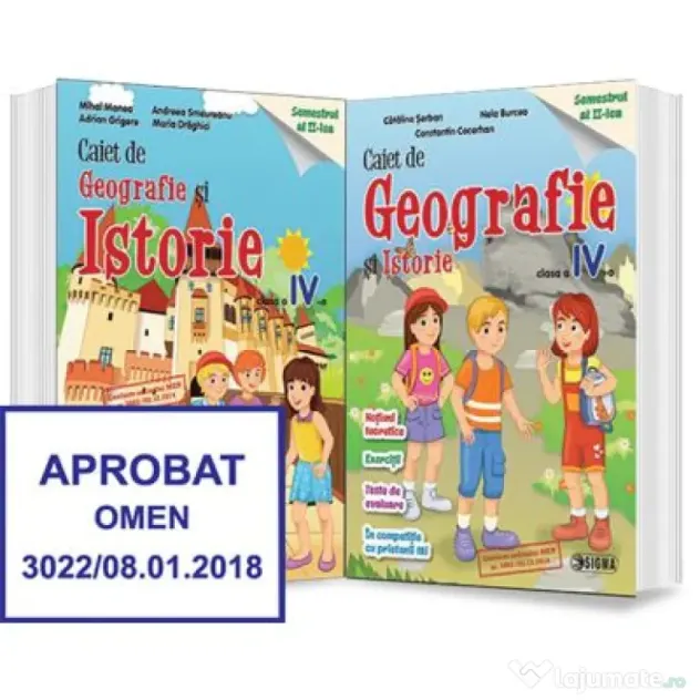 Caiet de pregatire la Istorie si Geografie. Clasa a 4-a, semestrul al 2-lea - Catalina Serban