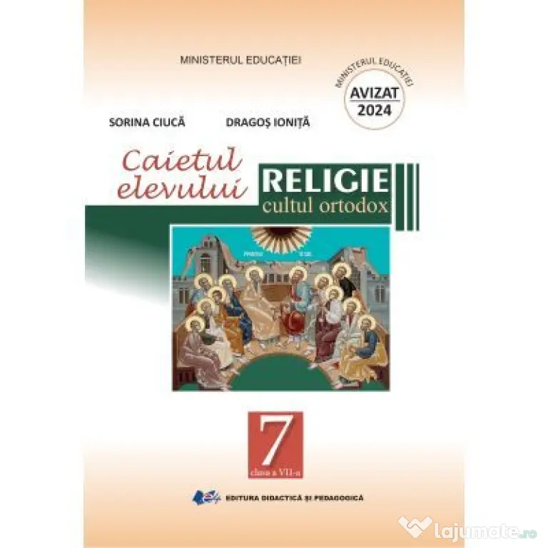 Religie Cultul Ortodox. Caietul elevului pentru clasa a 7-a - Sorina Ciuca