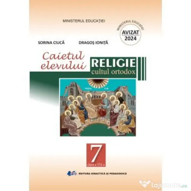 Religie Cultul Ortodox. Caietul elevului pentru clasa a 7-a - Sorina Ciuca