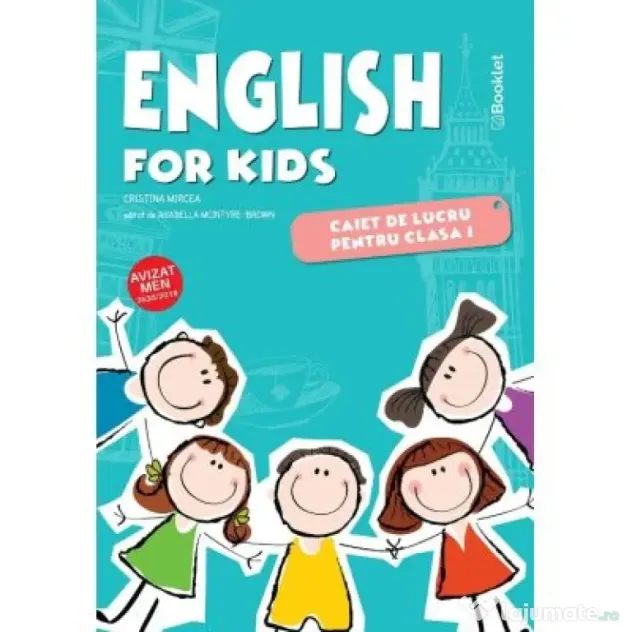 English for kids Caiet de lucru pentru clasa 1, Editie color - Cristina Mircea