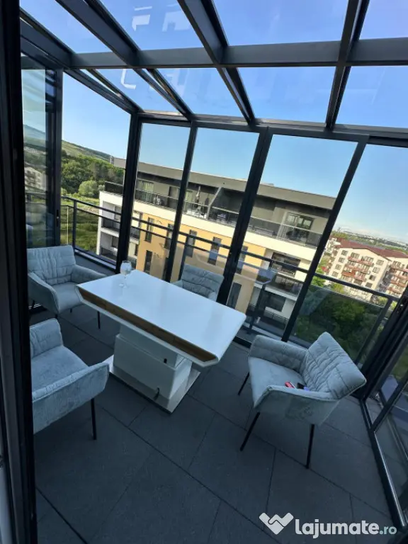 Penthouse 3 camere 71,6 mp, 2 băi, terasă, zonă fitness | - Floresti (Cluj)