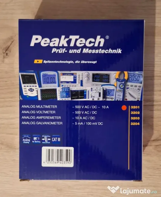 Multimetru analogic PeakTech 3201