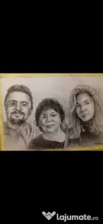 Desenez în creion tus negru sau pictura pe pânză comanda