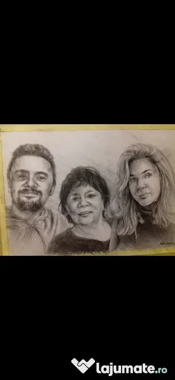 Desenez în creion tus negru sau pictura pe pânză comanda