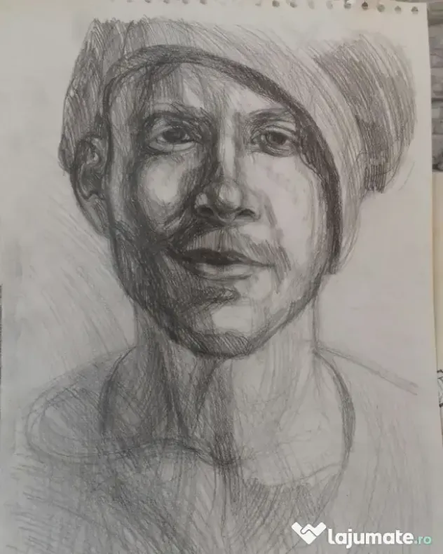 Desenez în creion tus negru sau pictura pe pânză comanda