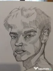 Pentru cadouri unice desenez în creion tus negru sau pictura pe pânză comanda 