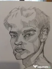 Pentru cadouri unice desenez în creion tus negru sau pictura pe pânză comanda 