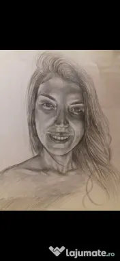 Desenez în creion tus negru sau pictura pe pânză comanda