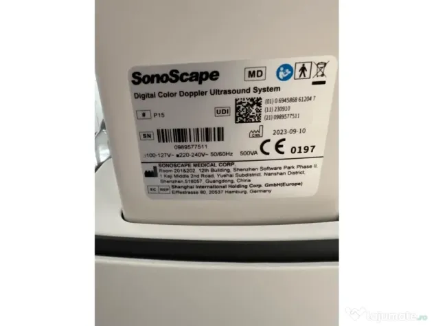 Ecograf Doppler SonoScape P15