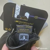 Manusi moto piele premium Garibaldi-3M, Noi,Touchscreen, Mas. 8.5, S-M 