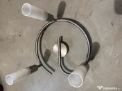 Lampa cu 3 tuburi albe mat si 3 becuri in foarte buna stare 